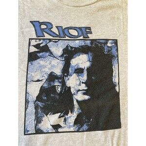 RJOF Dougie MacClean Vintage T-Shirt 80s Concert XL Irish Folk Single Stitch